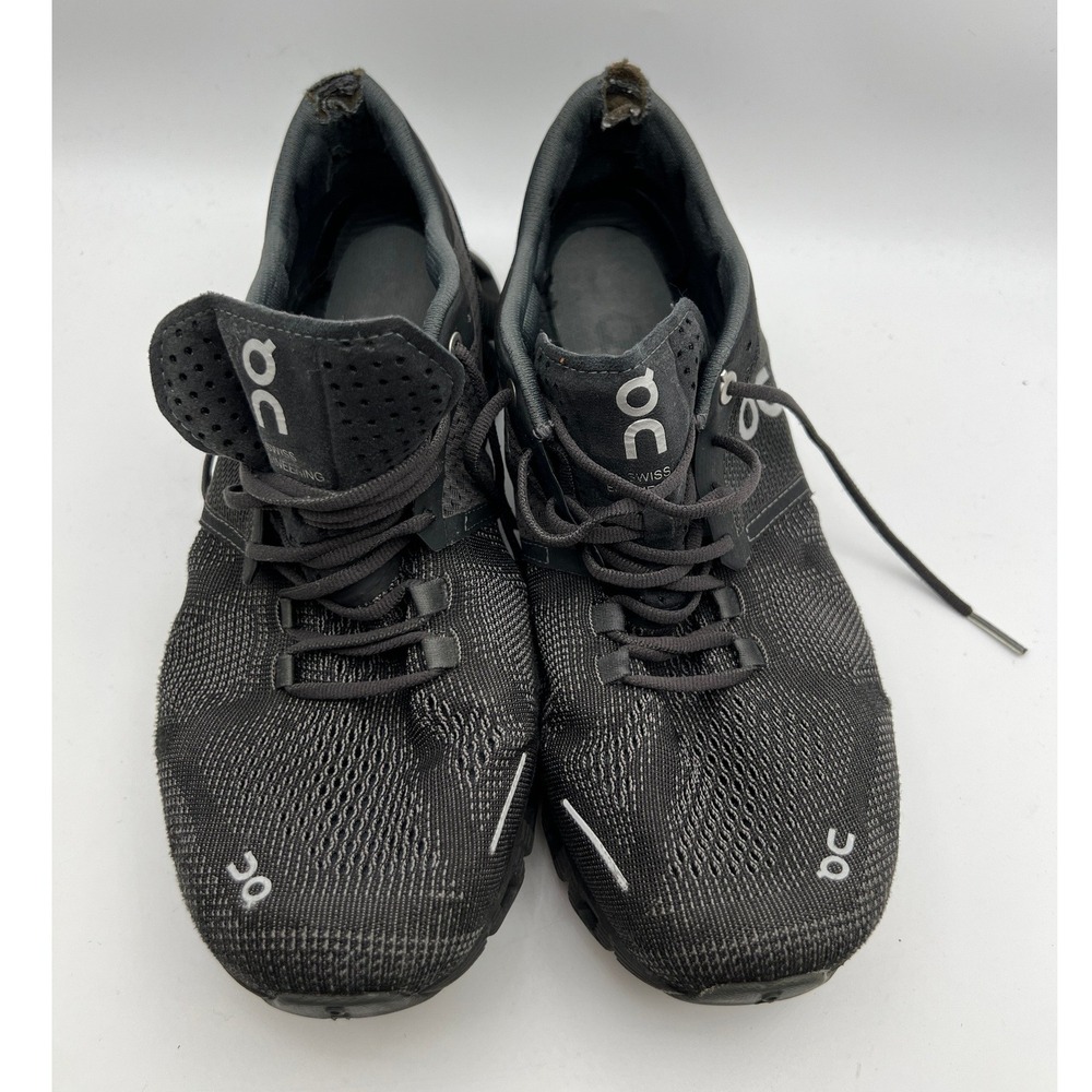 On Cloud X Mens Running Shoes Black Mesh Training Sneakers US 8 EUR 41 UK 7.5